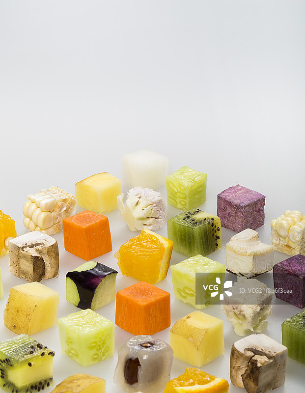 多样的水果块图片素材