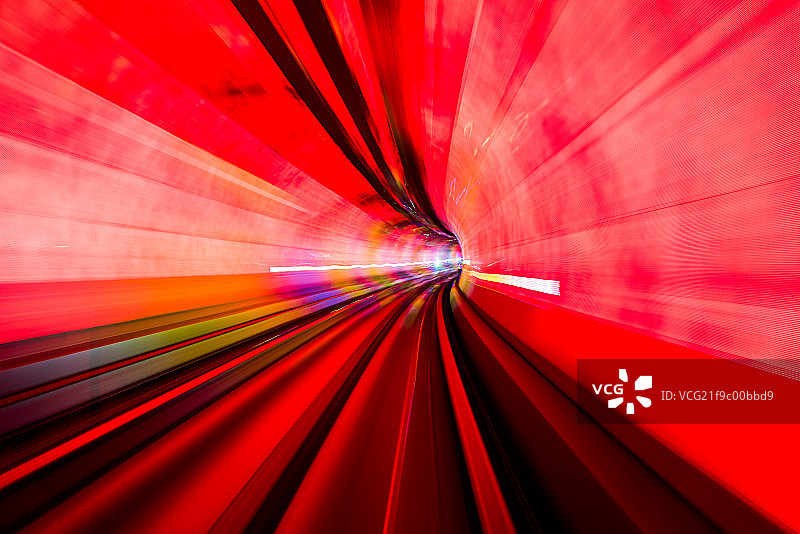 光影时光隧道图片素材