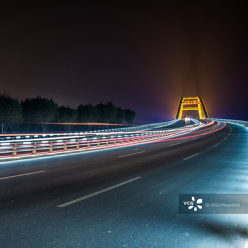 钢结构城市公路大桥图片素材