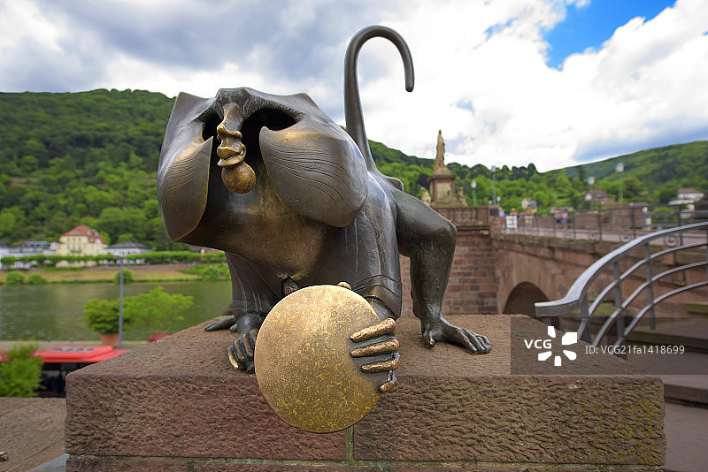 海德堡老桥图片素材