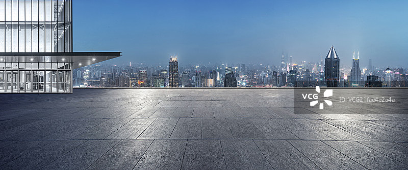 上海城市风光露台图片素材