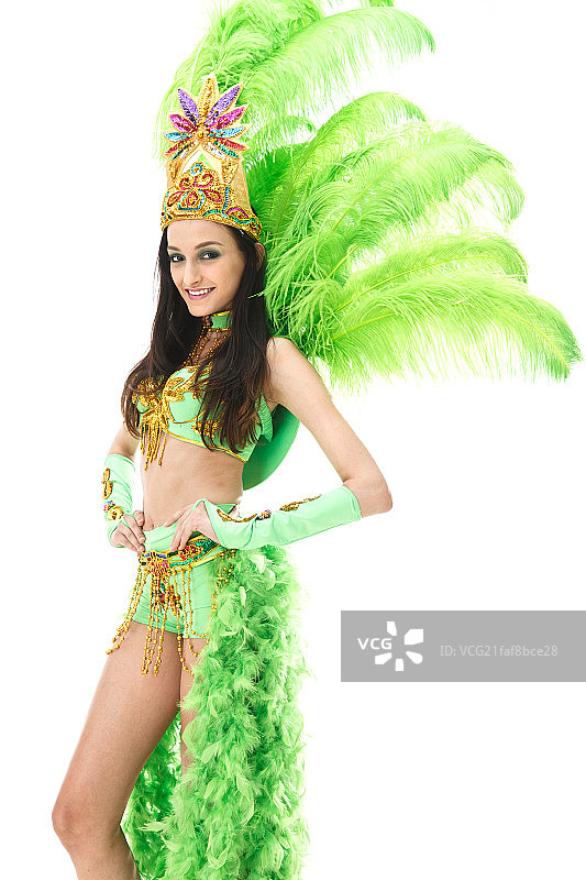 漂亮的桑巴舞者图片素材