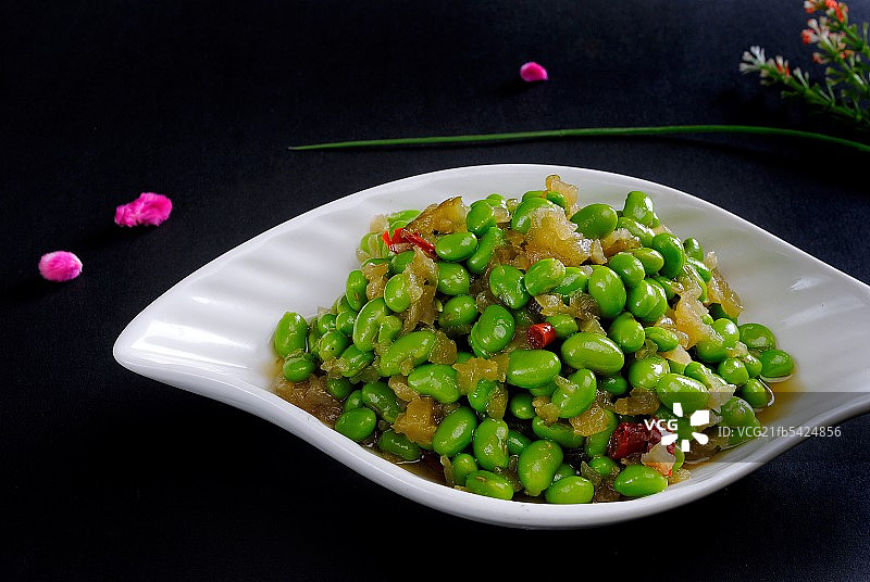 酱瓜毛豆图片素材