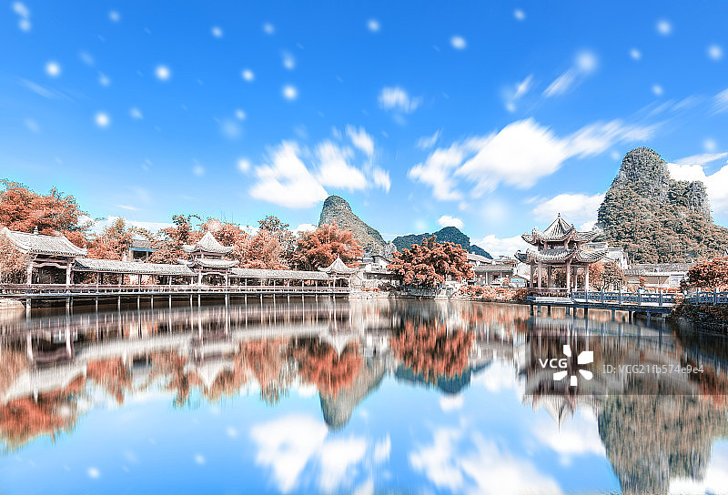 广西黄姚古镇图片素材