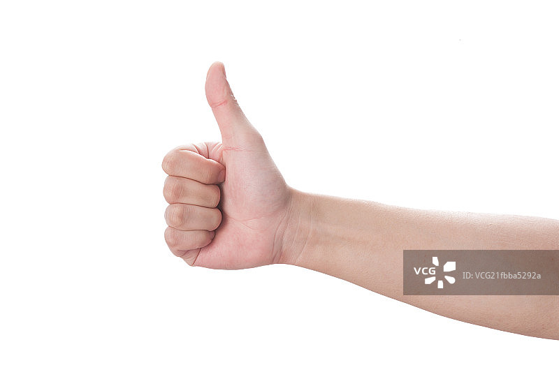 竖起大拇指手势图片素材