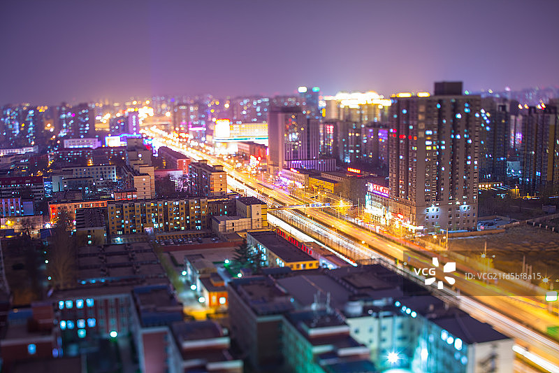 俯瞰丽泽桥交通图片素材