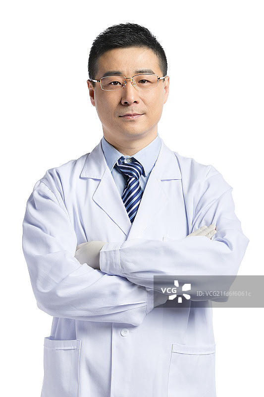 中年医生肖像图片素材