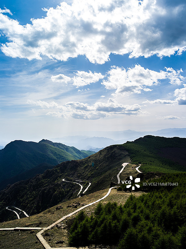 北京房山世界地质公园白草畔景区自然风光图片素材