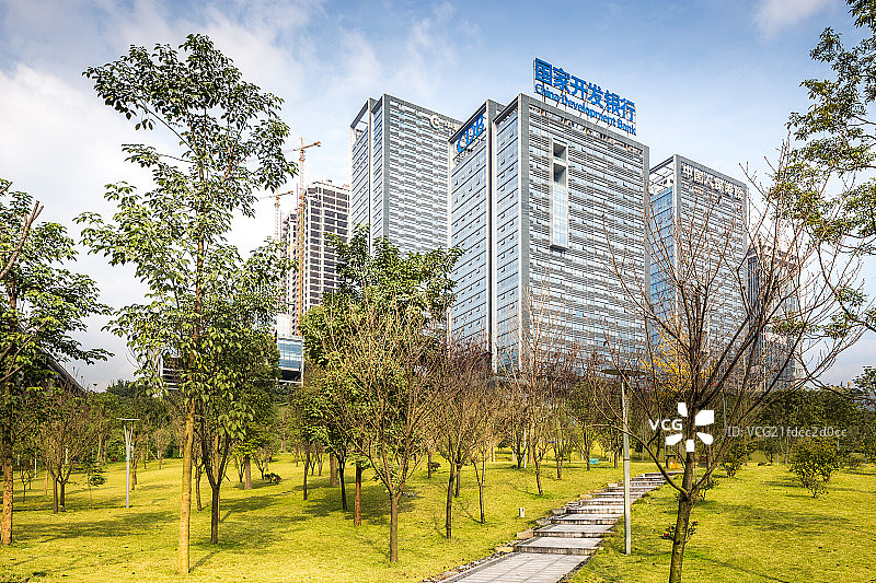 金融CBD公园图片素材
