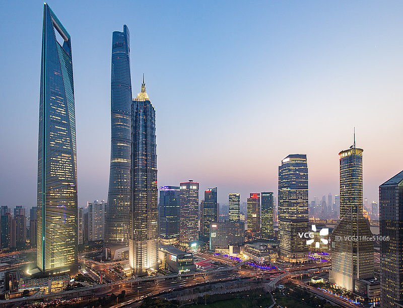 高清上海城市地标风光图片素材