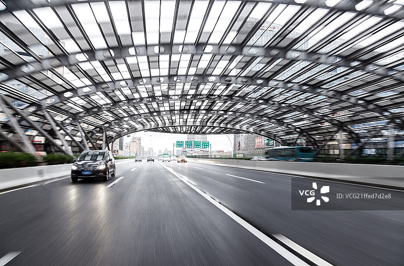 上海城市风光道路图片素材