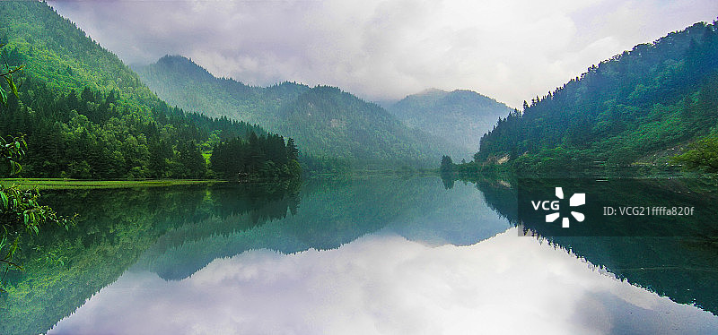 四川九寨沟风光背景图图片素材