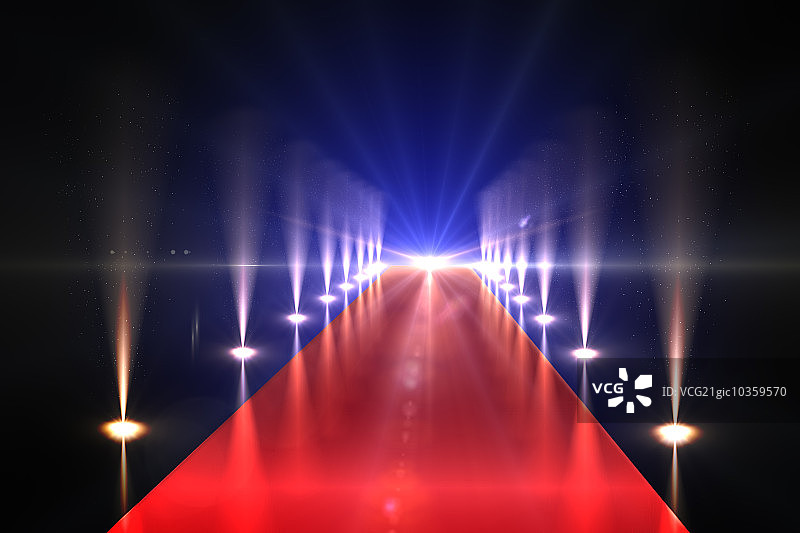 黑色背景上的炫酷夜生活灯光图片素材