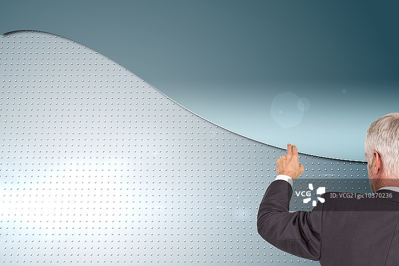 指点的手指的成熟时尚商人背影合成图像图片素材