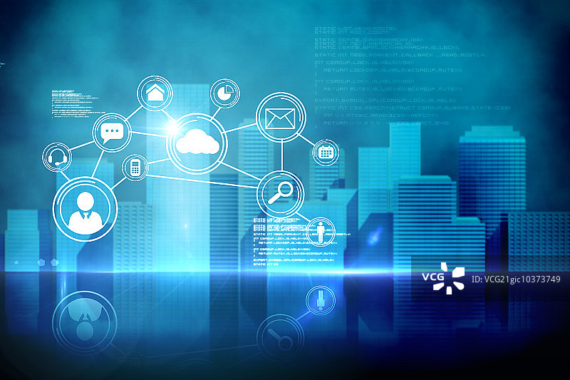 蓝色未来科技界面图片素材