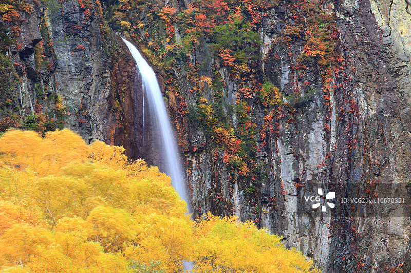 长野县米子瀑布图片素材