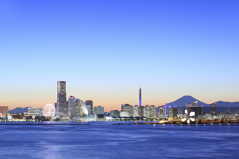 从横滨大黑大桥眺望图片素材