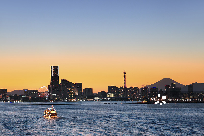 从横滨大黑大桥眺望图片素材