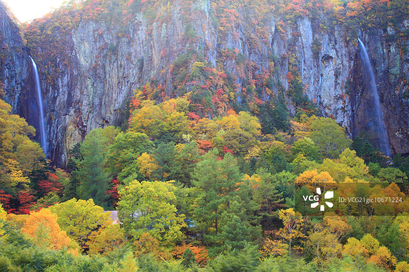 长野县米子瀑布图片素材