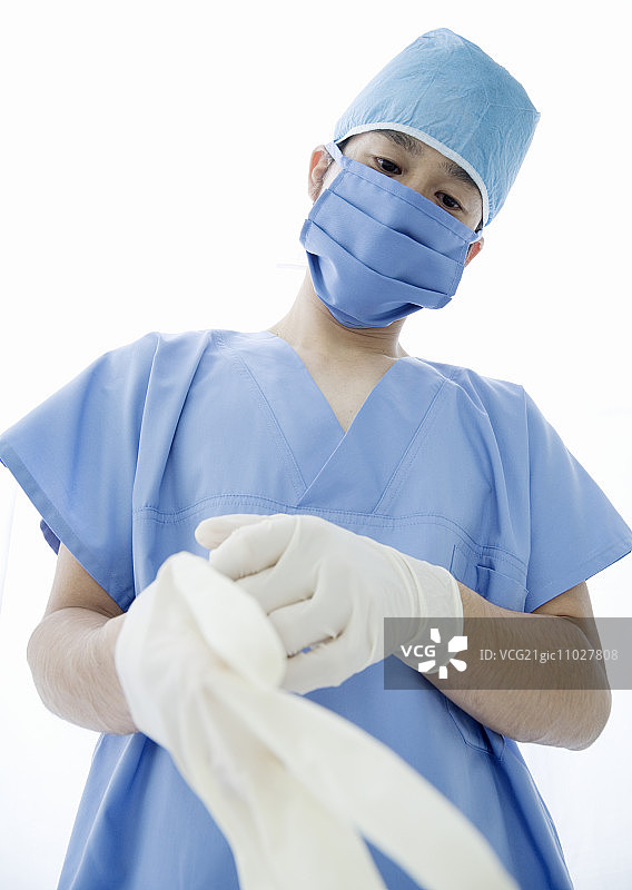 外科医生穿着手术服图片素材