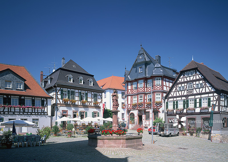 黑彭海姆巴伐利亚小镇图片素材