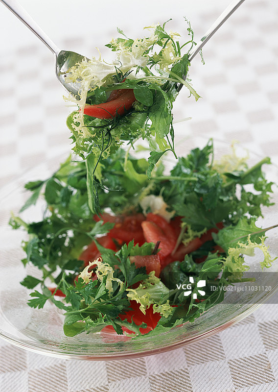 番茄香草沙拉图片素材