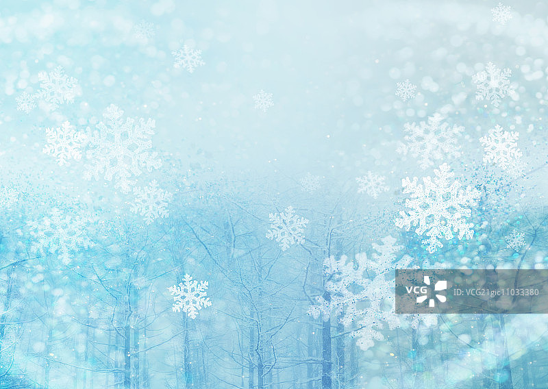 雪晶体图片素材