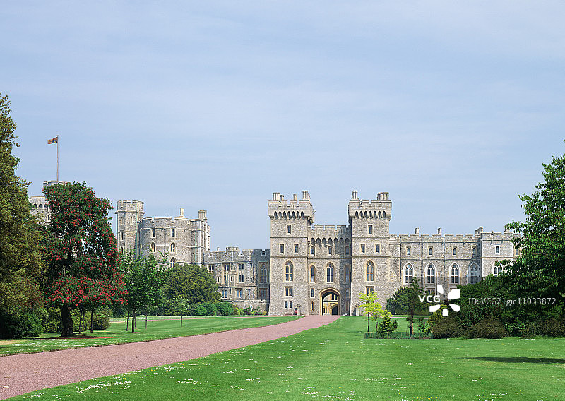 温莎城堡的长廊图片素材