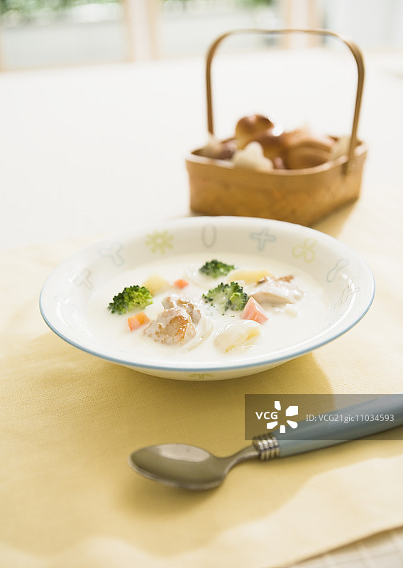 奶油炖菜碗图片素材