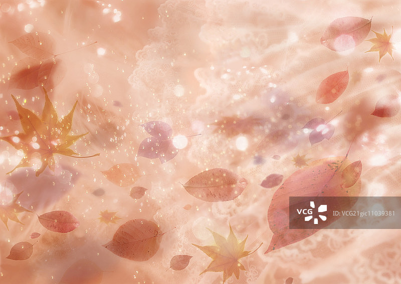 彩色秋叶图片素材