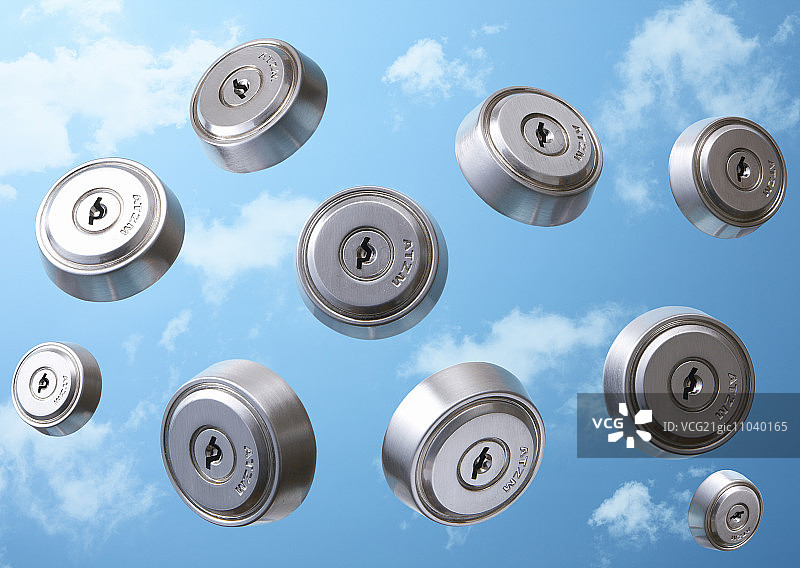 大量的钥匙孔图片素材