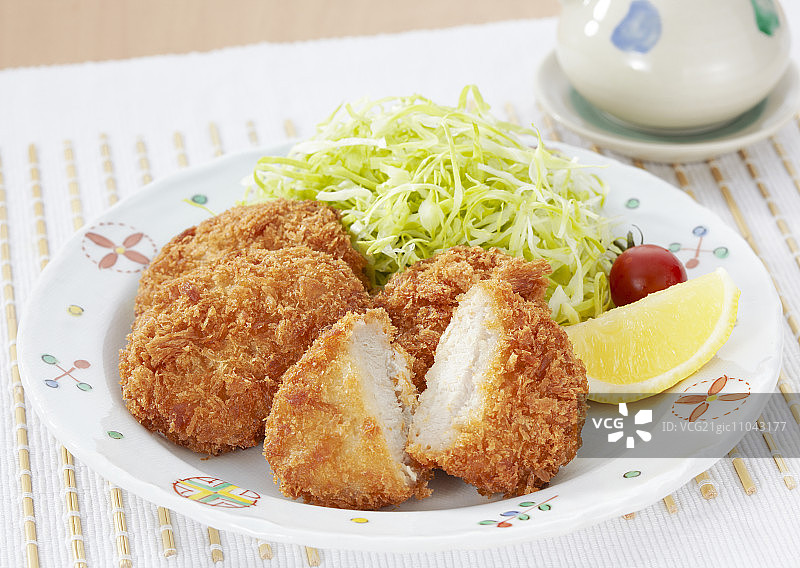 油炸猪排图片素材