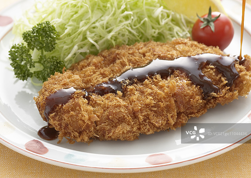 油炸猪排图片素材