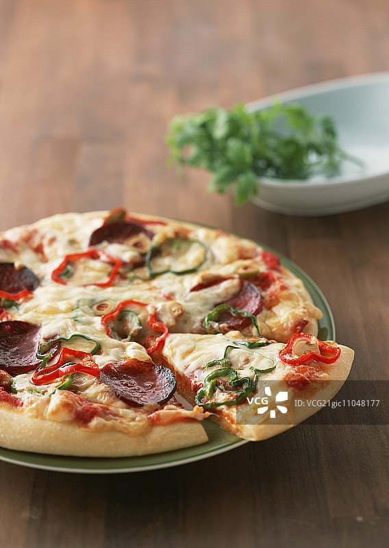 什锦比萨图片素材