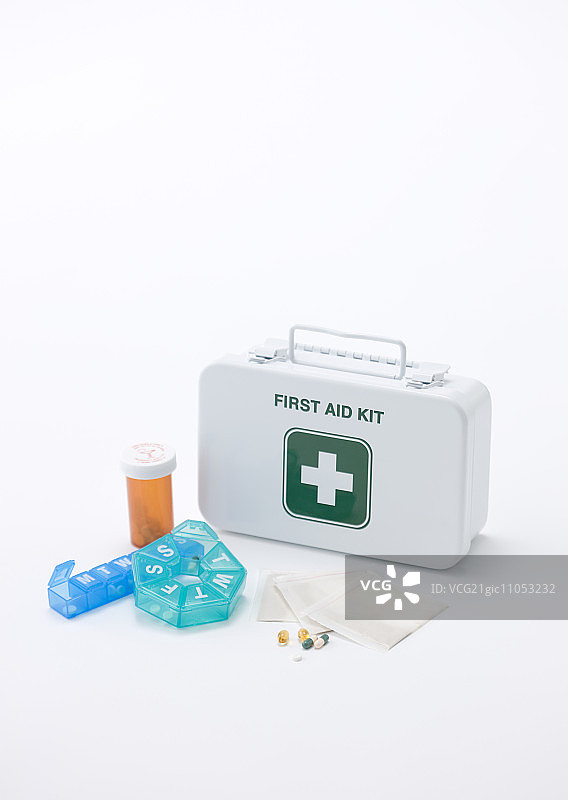 急救箱和药品图片素材