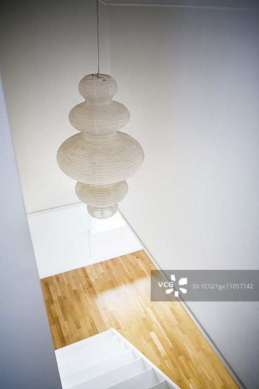 纸灯罩吊灯图片素材