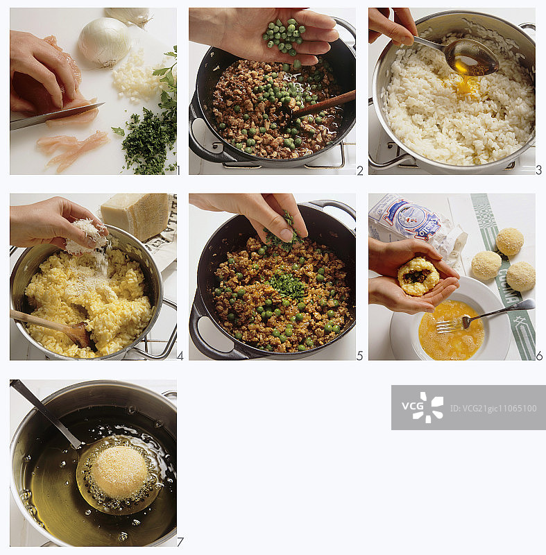 制作炸饭团图片素材