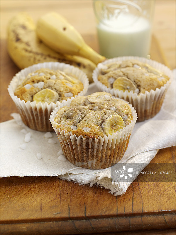 蜂蜜香蕉玛芬配糖晶图片素材