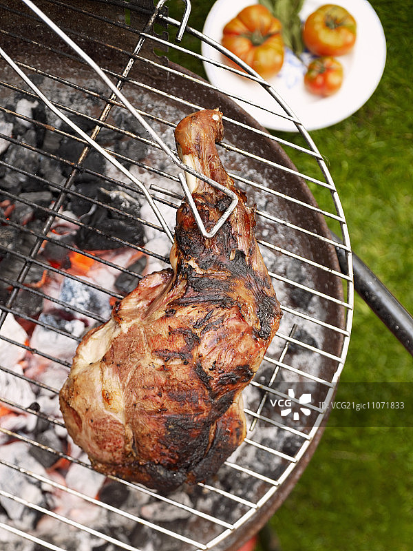 烧烤羊肩肉图片素材