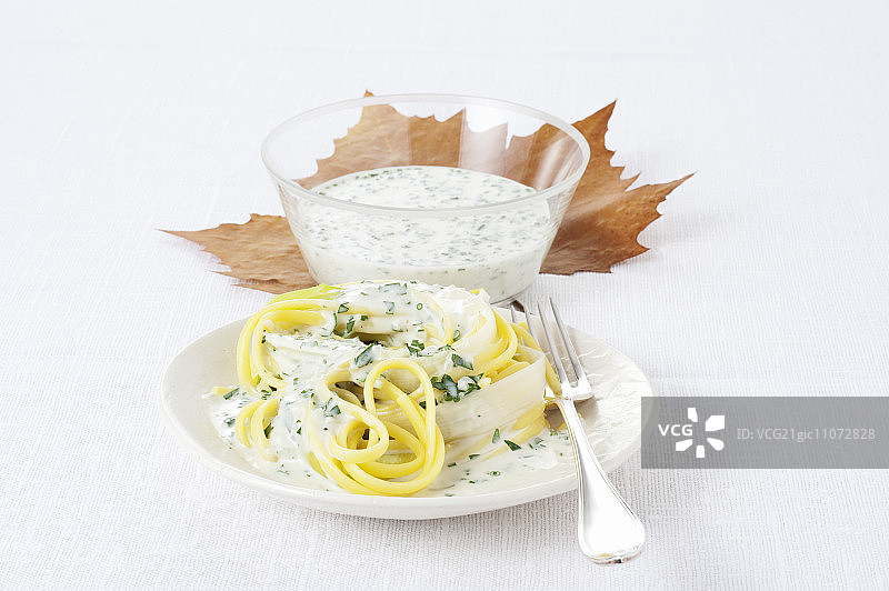 奶酪香草意大利细面图片素材