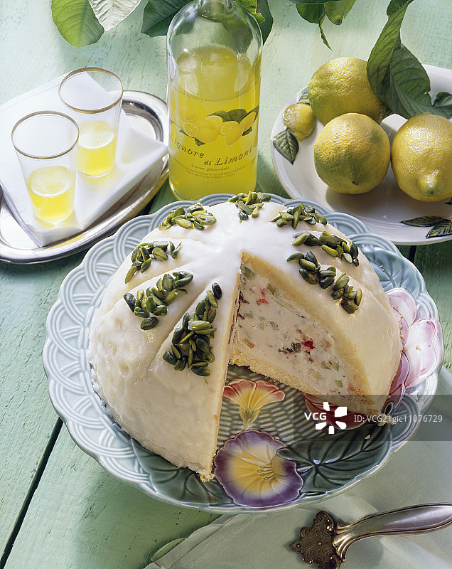 西西里卡萨塔蛋糕（意大利）图片素材