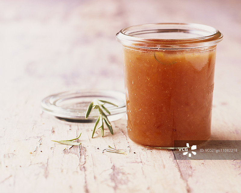 迷迭香桃子果酱图片素材