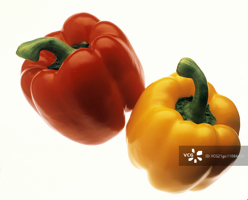 完整黄红色甜椒图片素材