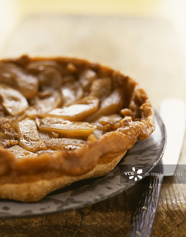 反烤苹果挞图片素材