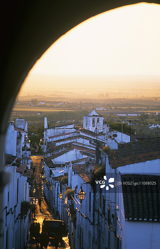 葡萄牙阿连特茹埃斯特雷莫斯小镇图片素材