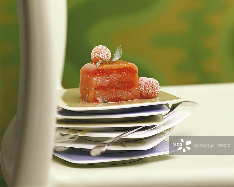 水果冻糕与琼脂图片素材