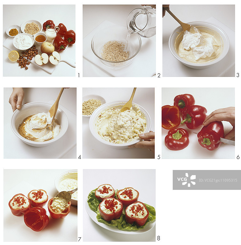 制作酿馅甜椒图片素材