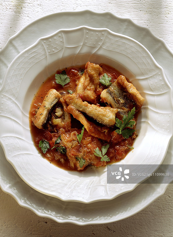 卡索尼迪瓦莱鳗鱼（意大利炖鳗鱼）图片素材