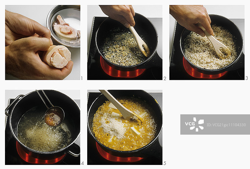 准备米兰烩饭图片素材