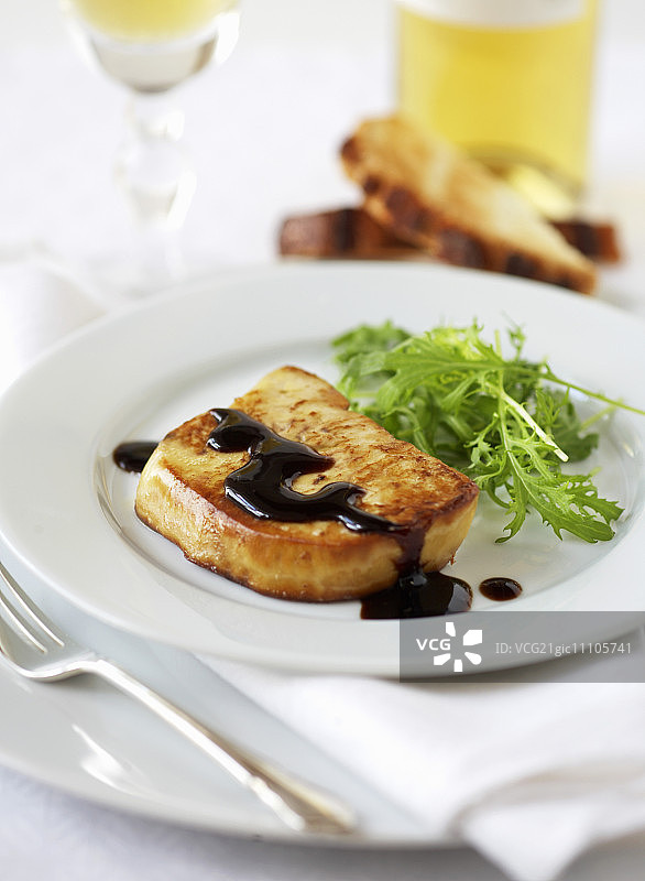 意大利黑醋汁鹅肝图片素材
